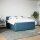 vidaXL Boxspringbett mit Matratze Blau 180x200 cm Samt