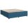 vidaXL Boxspringbett mit Matratze Blau 180x200 cm Samt