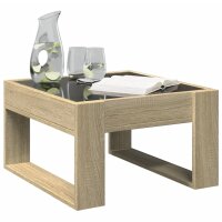 vidaXL Couchtisch mit Infinity-LED Sonoma-Eiche 50x53x30 cm