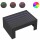 vidaXL Couchtisch mit Infinity-LED Schwarz 70x50x30 cm