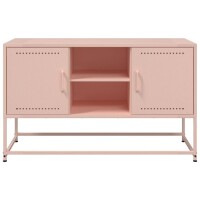 vidaXL Highboard Rosa 36x39x123 cm Stahl