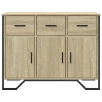 vidaXL Sideboard Sonoma-Eiche 97x32,5x74,5 cm Holzwerkstoff