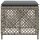 vidaXL Gartenhocker mit Kissen 4 Stk. Grau 41x41x36 cm Poly Rattan