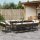 vidaXL 13-tlg. Garten-Essgruppe mit Kissen Braun Poly Rattan