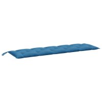 vidaXL Gartenbank-Auflagen 2 Stk. Melange Blau 180x50x7 cm Stoff