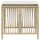 vidaXL Gartenhocker mit Kissen 4 Stk. Beige 41x41x36 cm Poly Rattan