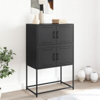 vidaXL Sideboard Schwarz 68,5x38,5x107 cm Stahl