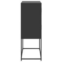 vidaXL Sideboard Schwarz 68,5x38,5x107 cm Stahl