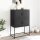 vidaXL Sideboard Schwarz 68,5x38,5x107 cm Stahl