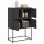 vidaXL Sideboard Schwarz 68,5x38,5x107 cm Stahl