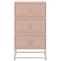 vidaXL Sideboard Rosa 68,5x38,5x123,5 cm Stahl