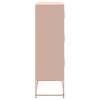 vidaXL Sideboard Rosa 68,5x38,5x123,5 cm Stahl