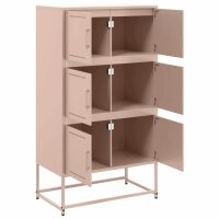 vidaXL Sideboard Rosa 68,5x38,5x123,5 cm Stahl