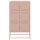 vidaXL Sideboard Rosa 68,5x38,5x123,5 cm Stahl