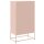 vidaXL Sideboard Rosa 68,5x38,5x123,5 cm Stahl