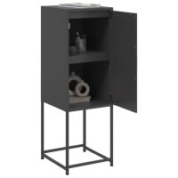 vidaXL Highboard Schwarz 36x39x123 cm Stahl