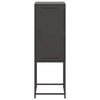 vidaXL Highboard Schwarz 36x39x123 cm Stahl