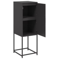 vidaXL Highboard Schwarz 36x39x123 cm Stahl