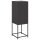 vidaXL Highboard Schwarz 36x39x123 cm Stahl