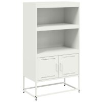 vidaXL Highboard Weiß 68,5x38,5x123,5 cm Stahl