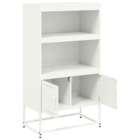 vidaXL Highboard Wei&szlig; 68,5x38,5x123,5 cm Stahl