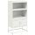 vidaXL Highboard Wei&szlig; 68,5x38,5x123,5 cm Stahl