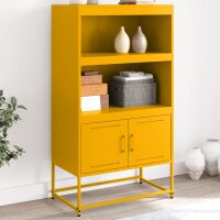 vidaXL Highboard Weiß 68,5x38,5x107 cm Stahl