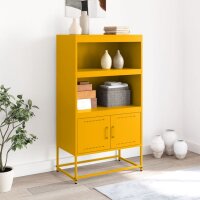 vidaXL Highboard Wei&szlig; 68,5x38,5x107 cm Stahl