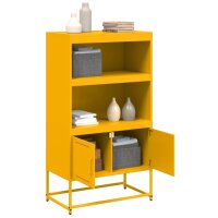 vidaXL Highboard Wei&szlig; 68,5x38,5x107 cm Stahl