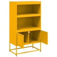 vidaXL Highboard Wei&szlig; 68,5x38,5x107 cm Stahl