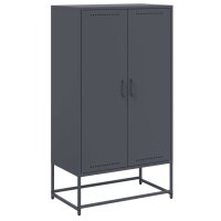 vidaXL Highboard Anthrazit 68,5x38,5x123,5 cm Stahl