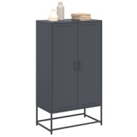 vidaXL Highboard Anthrazit 68,5x38,5x123,5 cm Stahl