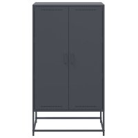 vidaXL Highboard Anthrazit 68,5x38,5x123,5 cm Stahl