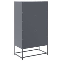 vidaXL Highboard Anthrazit 68,5x38,5x123,5 cm Stahl