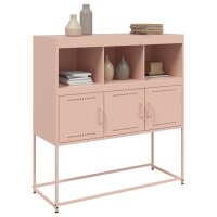 vidaXL Sideboard Rosa 100,5x39x107 cm Kaltgewalzter Stahl