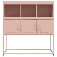 vidaXL Sideboard Rosa 100,5x39x107 cm Kaltgewalzter Stahl