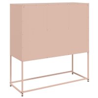 vidaXL Sideboard Rosa 100,5x39x107 cm Kaltgewalzter Stahl