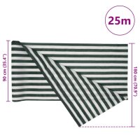 vidaXL Zaunblende Gr&uuml;n und Wei&szlig; 1,8x25 m HDPE 75 g/m&sup2;