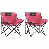 vidaXL Campingstühle 2 Stk. mit Tasche Klappbar Rosa