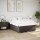 vidaXL Boxspringbett mit Matratze Dunkelbraun 140x200 cm Stoff