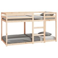 vidaXL Etagenbett 90x190 cm Massivholz Kiefer