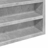 vidaXL Vitrinenschrank Betongrau 100x8,5x75 cm Holzwerkstoff