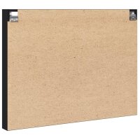 vidaXL Vitrinenschrank Schwarz 100x8,5x75 cm Holzwerkstoff