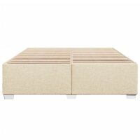 vidaXL Bettgestell ohne Matratze Creme 180x200 cm Stoff