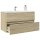 vidaXL Waschbeckenunterschrank Sonoma-Eiche 80x38,5x45cm Holzwerkstoff