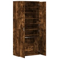 vidaXL Schuhschrank R&auml;uchereiche 80x39x178 cm Holzwerkstoff