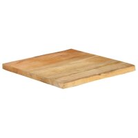 vidaXL Tischplatte mit Baumkante 80x80x2,5 cm Massivholz...