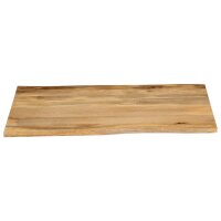 vidaXL Tischplatte mit Baumkante 100x80x3,8 cm Massivholz Mango