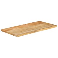 vidaXL Tischplatte mit Baumkante 110x60x3,8 cm Massivholz...