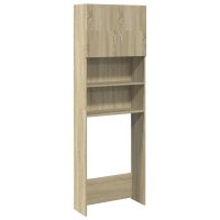 vidaXL Waschmaschinenschrank Sonoma-Eiche 64x25,5x190 cm...